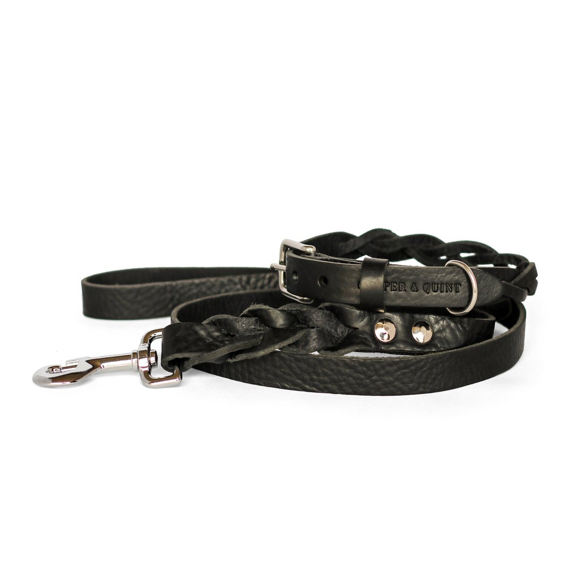 Cooper & Quint Twisted Braided Dog Leash – Black