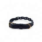Cooper & Quint geflochtenes Hundehalsband – Schwarz