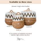 PALEM – Handmade laundry basket, storage basket with lid