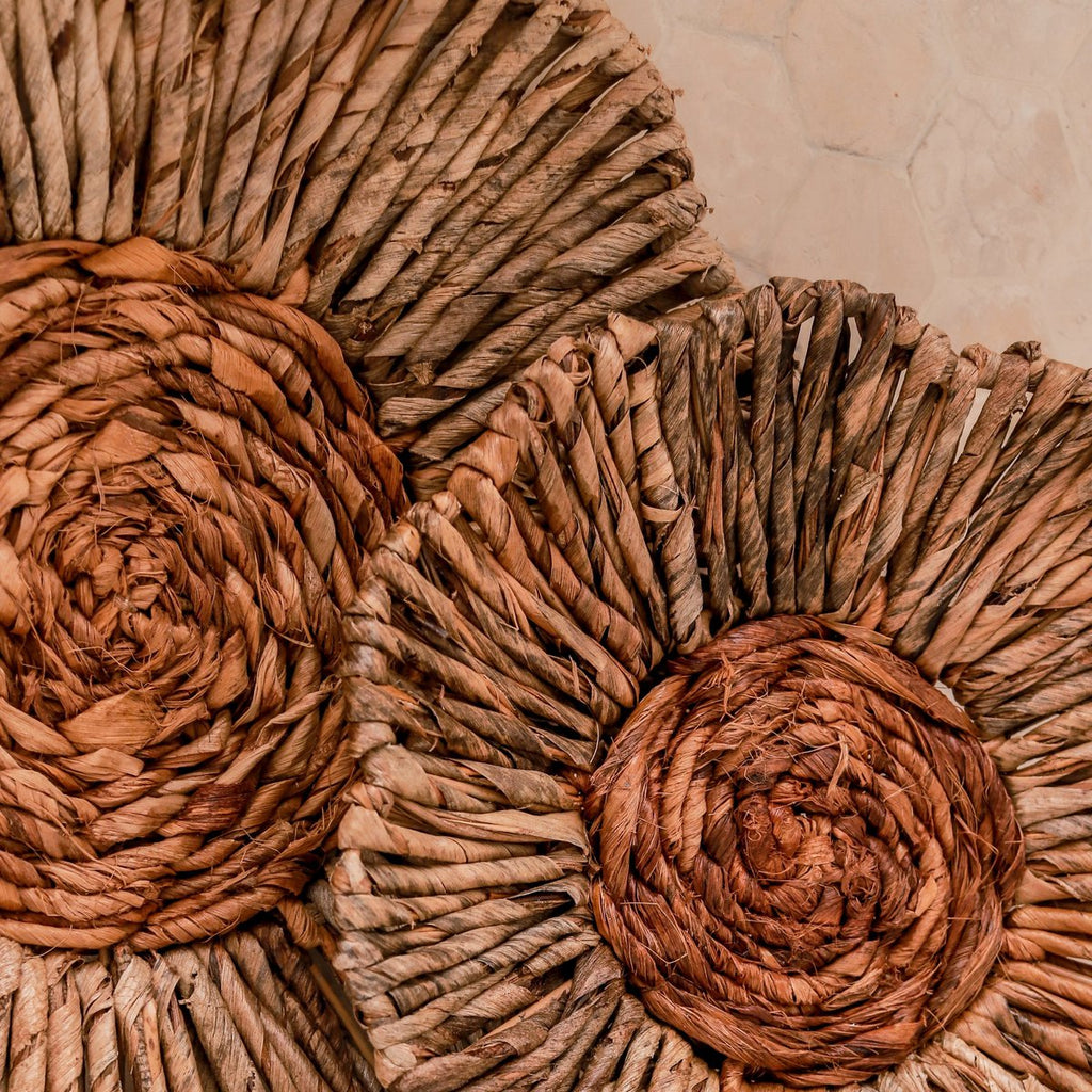 Wall decoration or Bowl MELAYA Wall Basket made of Banana Fiber large