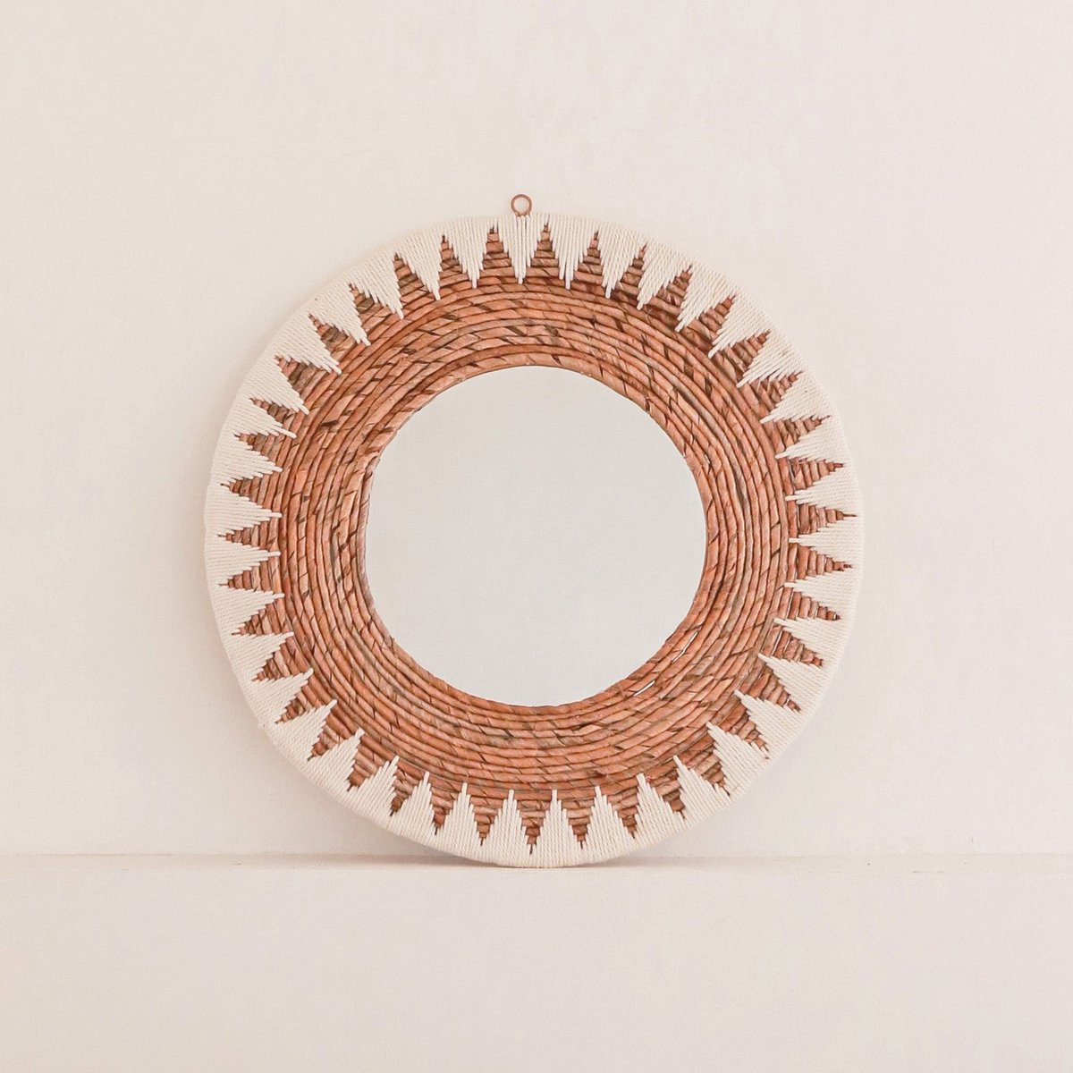 Runder Bananenfaser-Spiegel 59 cm