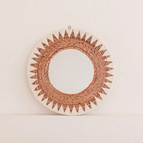 Runder Bananenfaser-Spiegel 59 cm