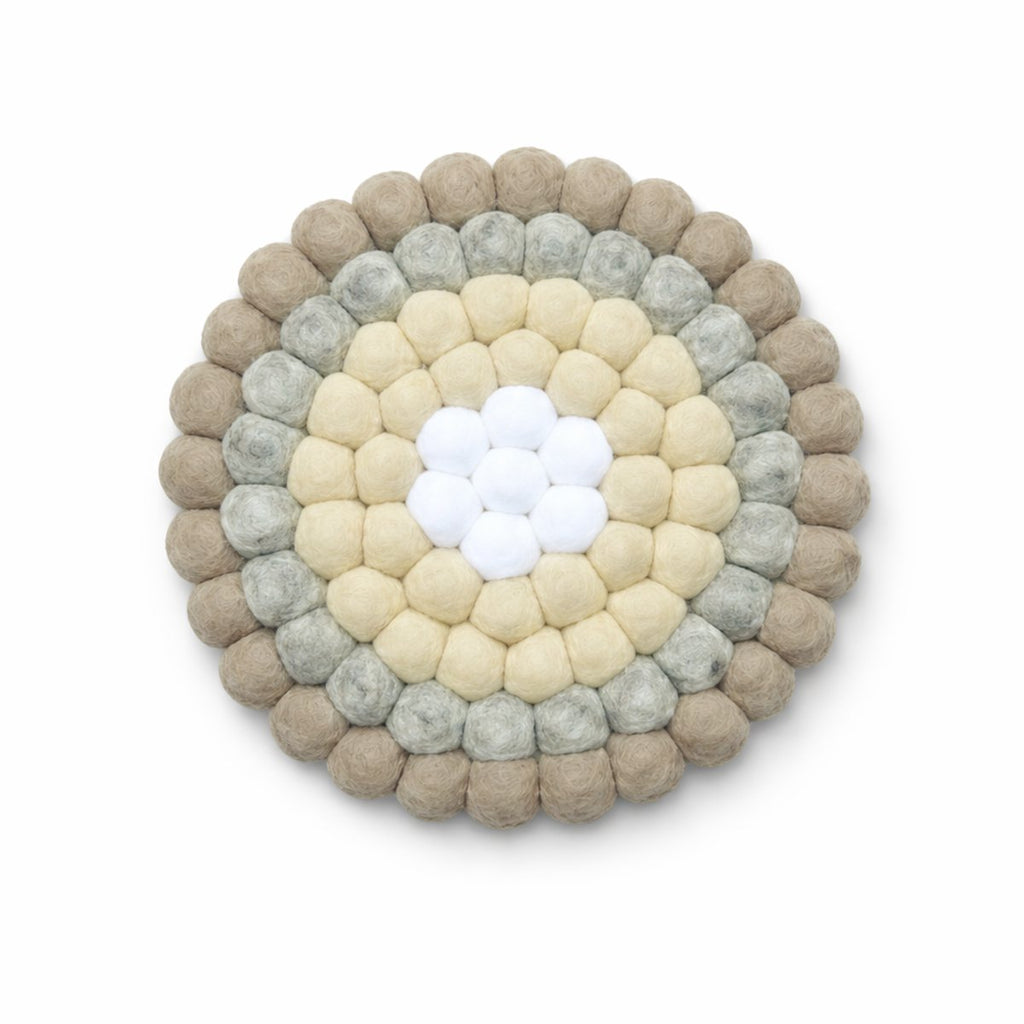 Coaster felt bronze/beige
