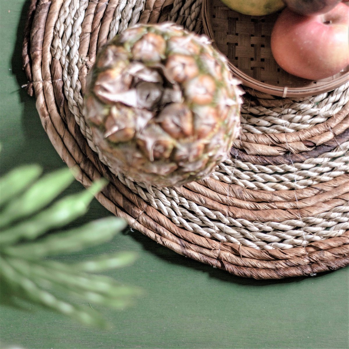 Platzset-Set von zwei, aus Bananenfaser & Seegras 38 cm