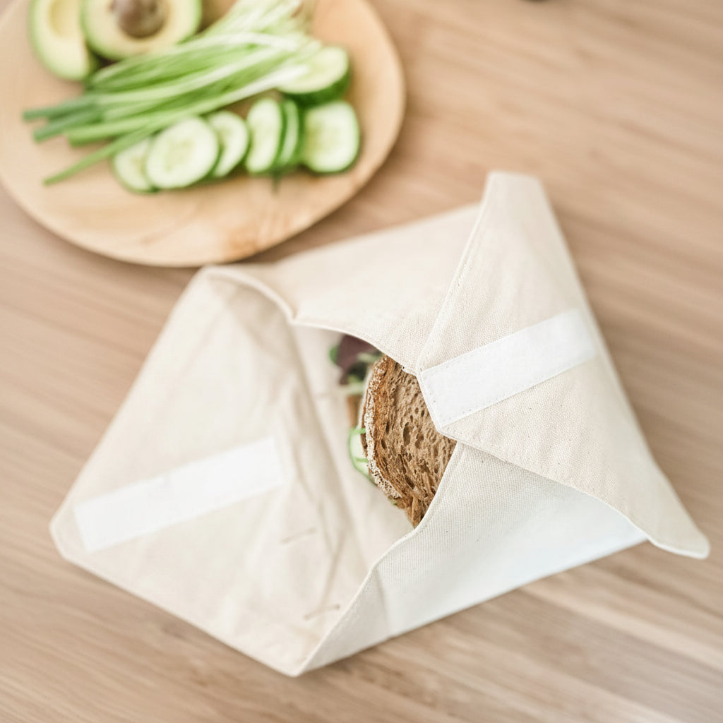 Ökologischer Baumwoll-Lunchwrap 'Foldable'