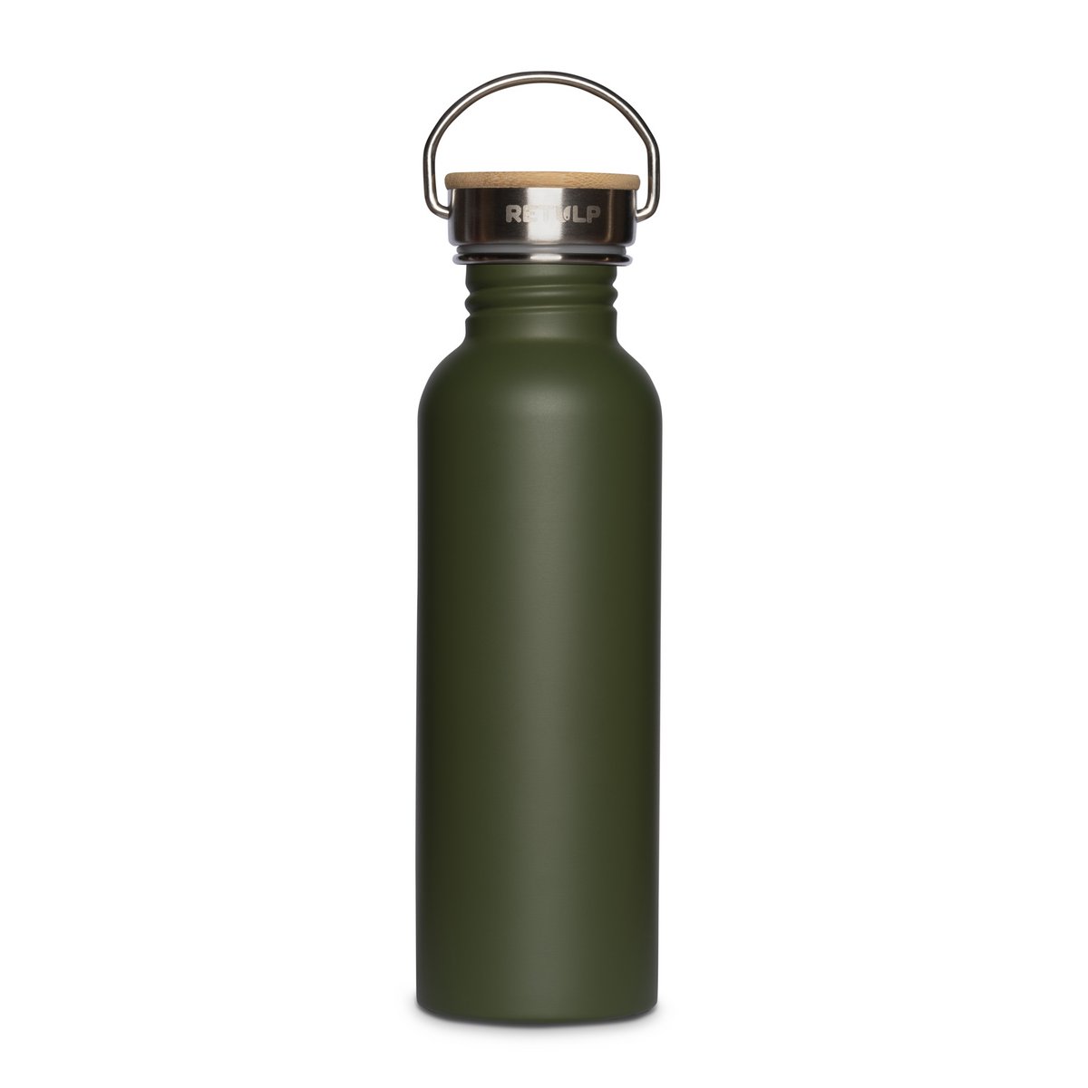 RVS drinkfles lekvrij bamboe dop 750 ml