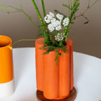 Vase Blume Pappmaché 21cm