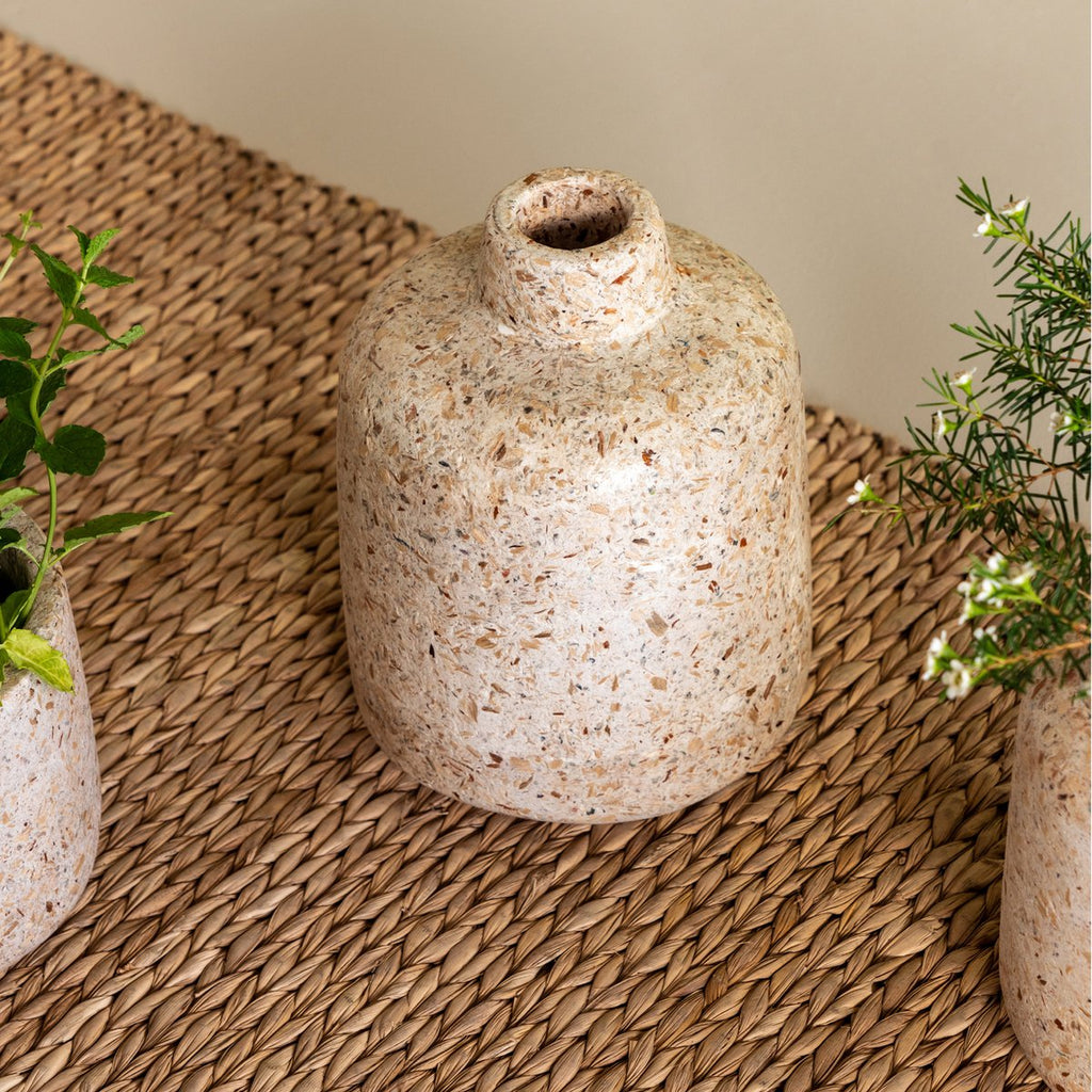 Kinta Houtsnipper Vaas – Handgemaakt & Gerecycled