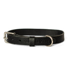 Cooper & Quint No Fuss Leather Dog Collar – Black