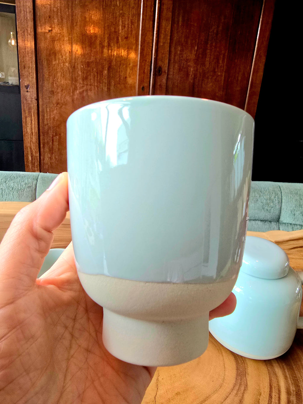Mug Rutunda M sand clay mint 260ml