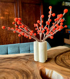 Branch balls orange and burgundy