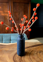 Branch balls orange and burgundy