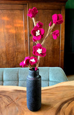 Kirschblüte groß Aubergine