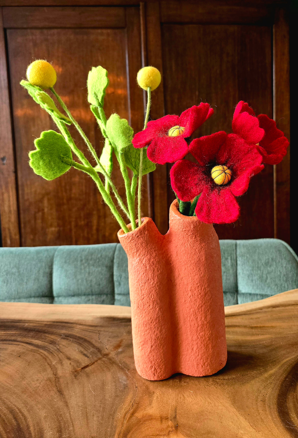 Mohnblume rot und orange
