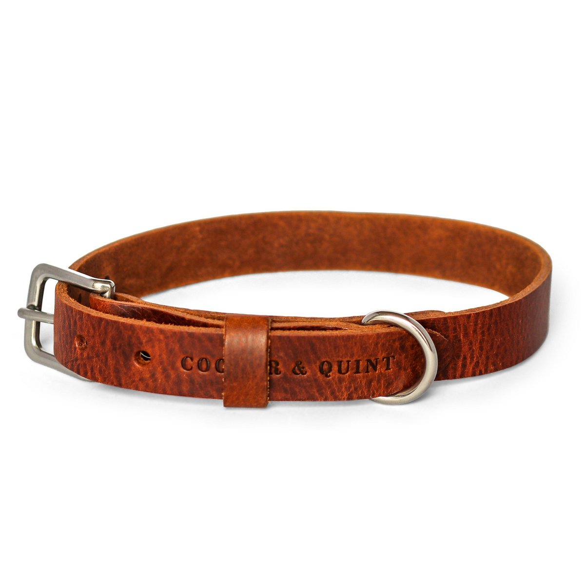 Cooper & Quint No Fuss Lederhalsband – Braun