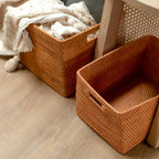 WARSA – Hand-braided rattan storage basket