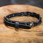 Cooper & Quint geflochtenes Hundehalsband – Schwarz