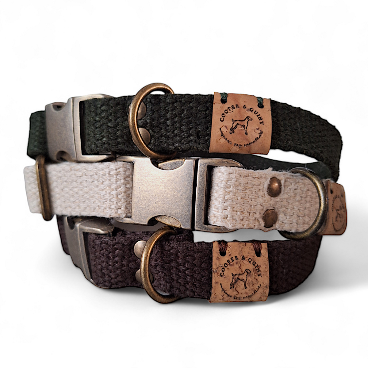 Cooper & Quint Simply Hemp Halsband – Muschelweiß