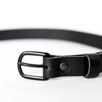 Cooper & Quint No Fuss Leather Dog Collar – Black