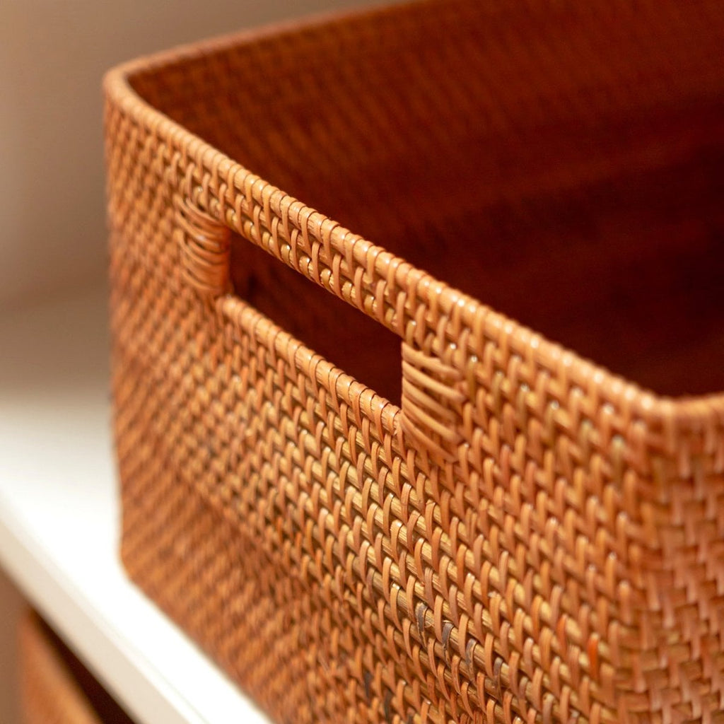 WARSA – Hand-braided rattan storage basket