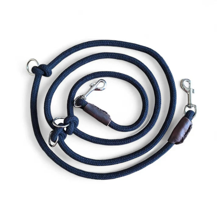 Cooper & Quint Just Cotton Verstellbare Hundeleine – Schwarz