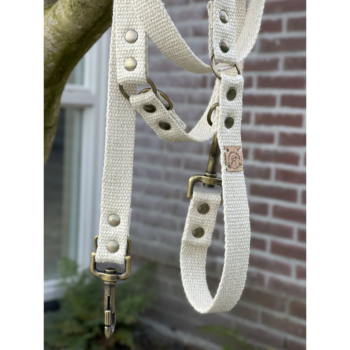 Cooper & Quint Simply Hemp Hundeleine Muschelschalenweiß