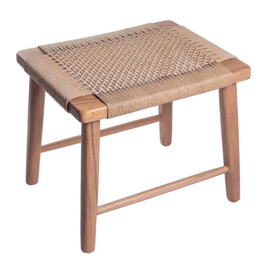 SUNDA – Handgemaakte kruk van Trembesi-hout & gerecycled papier