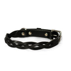 Cooper & Quint geflochtenes Hundehalsband – Schwarz