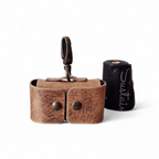 Cooper & Quint Hundekotbeutelhalter – gegerbtes Leder – Stone