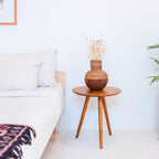 Rattanvase Kamari – Handgefertigte Dekovase für Trockenblumen
