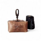 Cooper & Quint Hundekotbeutelhalter – gegerbtes Leder – Stone