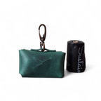 Cooper & Quint Poop Bag Dispenser - tanned leather - Green