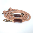 Cooper & Quint Twisted Cotton Verstellbare Hundeleine | Mokka