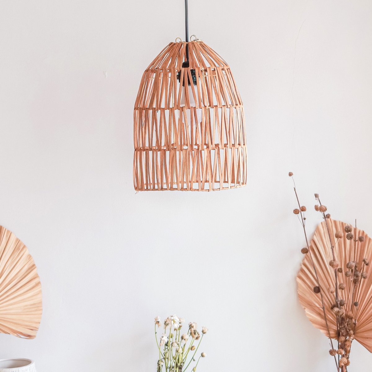 MALUKA – Handgemachter Lampenschirm aus Rattan