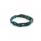 Cooper & Quint Twisted Braided Dog Collar – Green
