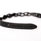 Cooper & Quint geflochtenes Hundehalsband – Schwarz
