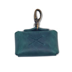 Cooper & Quint Poop Bag Dispenser - tanned leather - Green