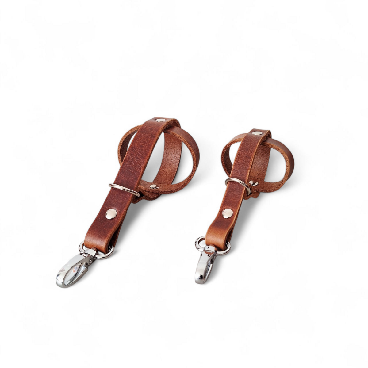 Cooper & Quint braune Leder-Tennisballtasche