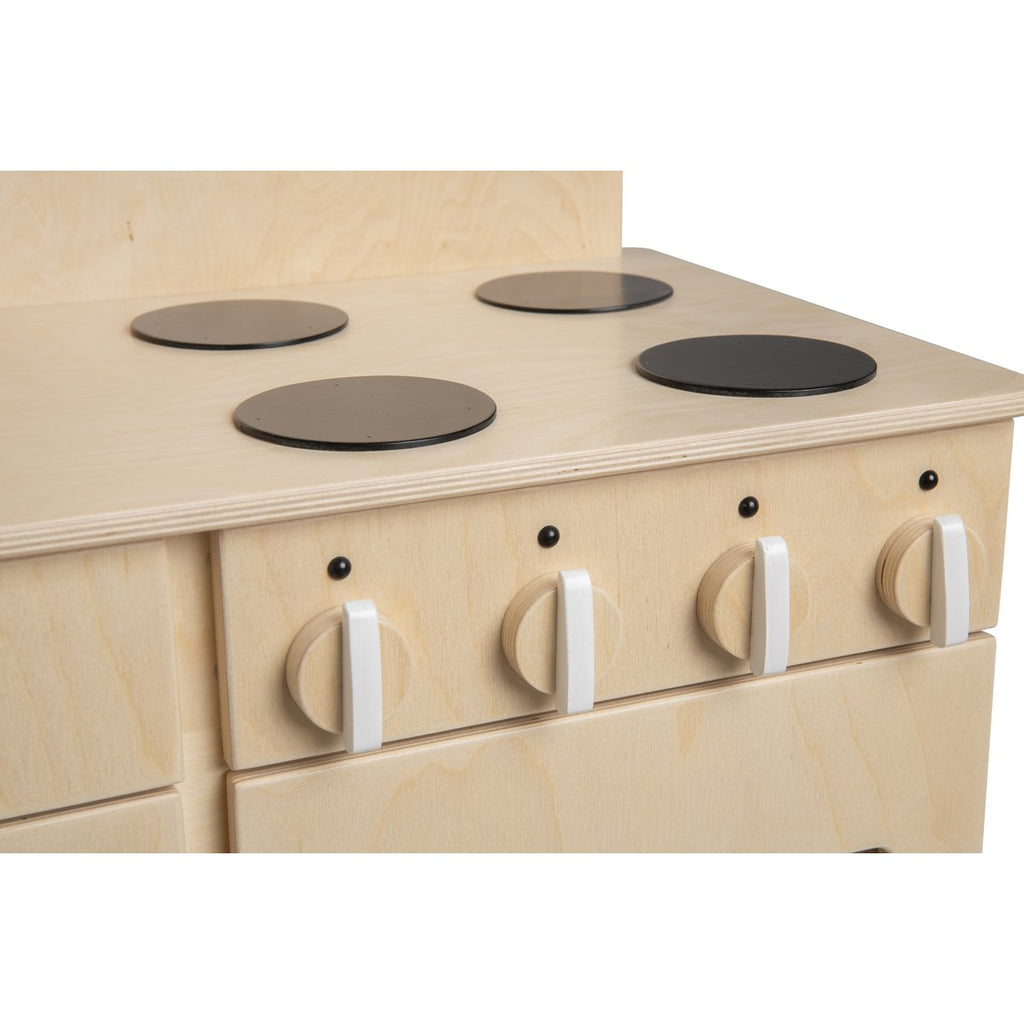 Van Dijk Toys Wooden Kitchen – Natural with White, Daycare Quality