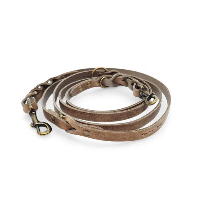Cooper & Quint Twisted Switch Verstellbare Hundeleine – Stone