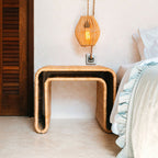 BAYU – Handgemachter Rattan-Beistelltisch