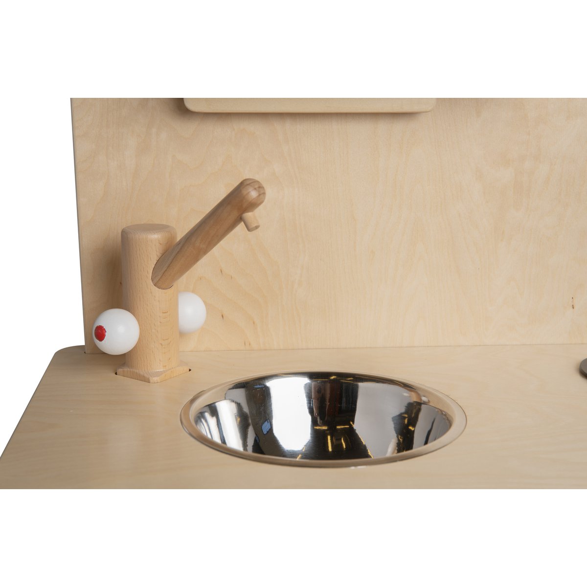 Van Dijk Toys Wooden Kitchen – Natural with White, Daycare Quality