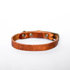 Cooper & Quint „No Fuss“ Lederhalsband für Hunde – Camel