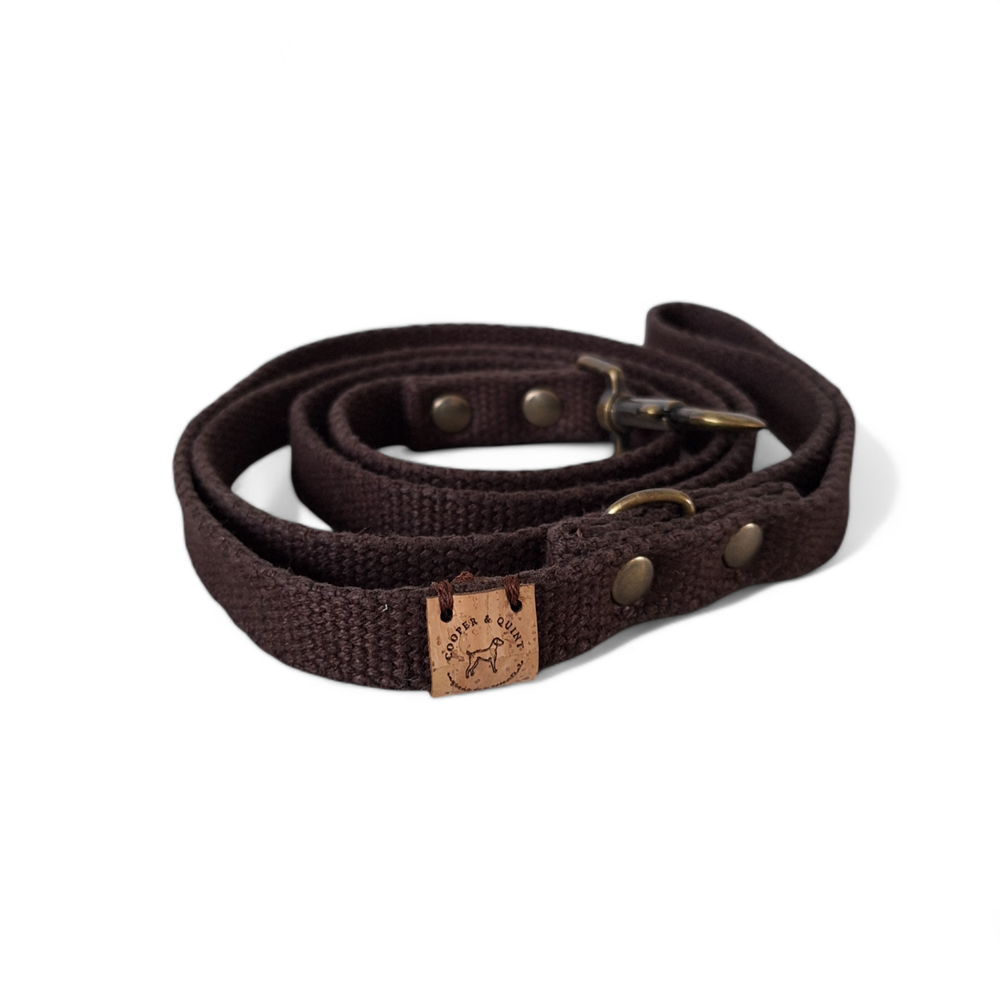Cooper & Quint Simply Hanf Hundeleine – Kastanienbraun