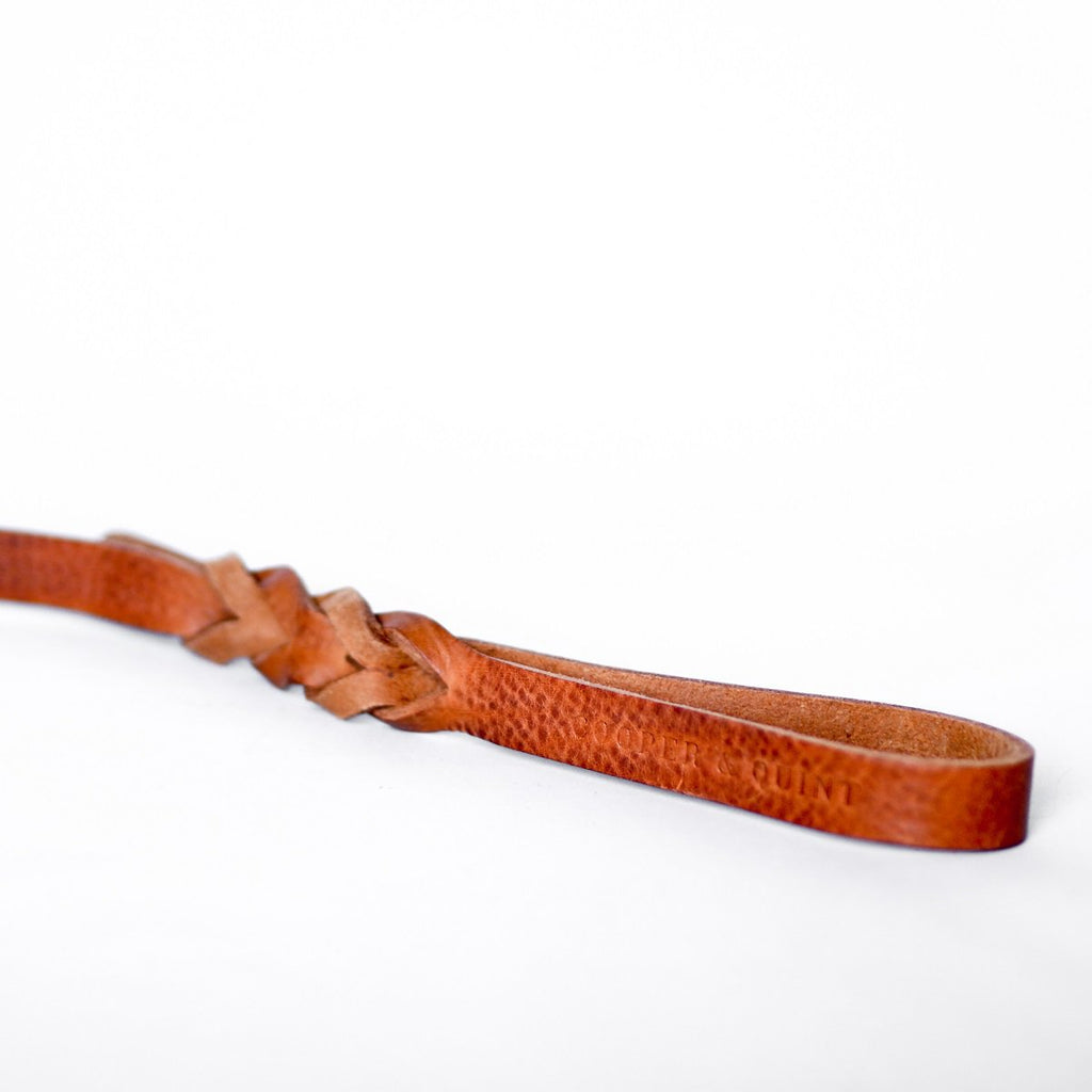 Cooper & Quint Twisted Braided Dog Leash - Camel