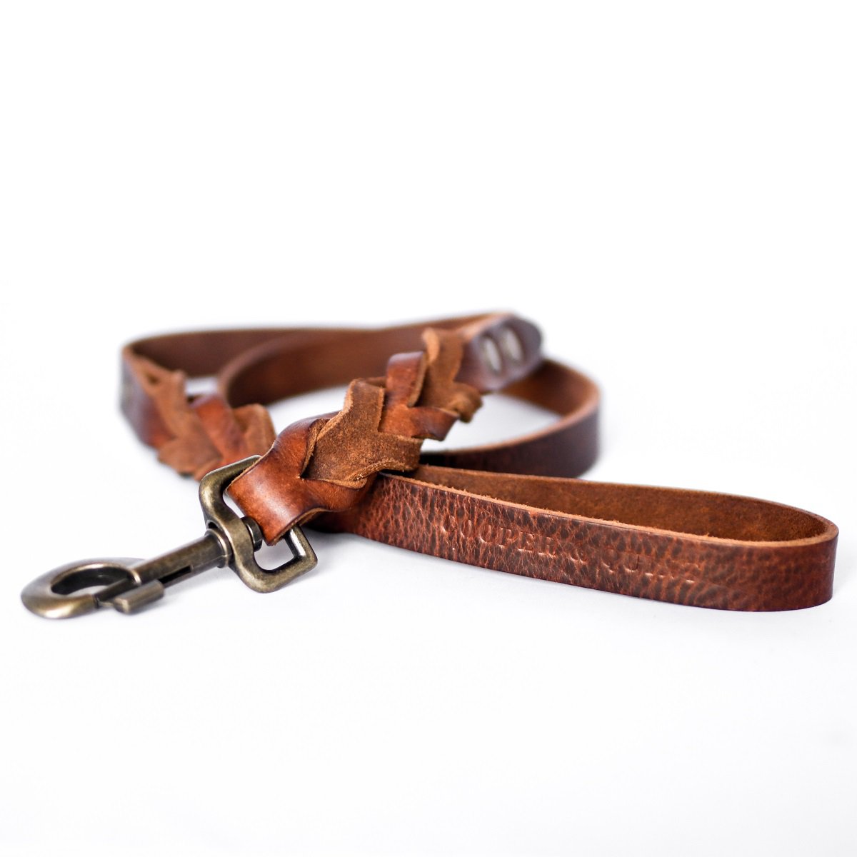 Cooper & Quint Twisted Braided Dog Leash – Brown