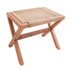 INDRA – Handgefertigter Hocker aus Trembesi-Holz & Recyclingpapier