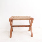 INDRA – Handgefertigter Hocker aus Trembesi-Holz & Recyclingpapier
