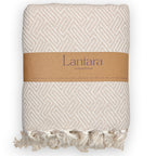 Plaiddecke Athen - Sandbeige
