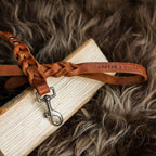 Cooper & Quint Twisted Braided Dog Leash – Brown